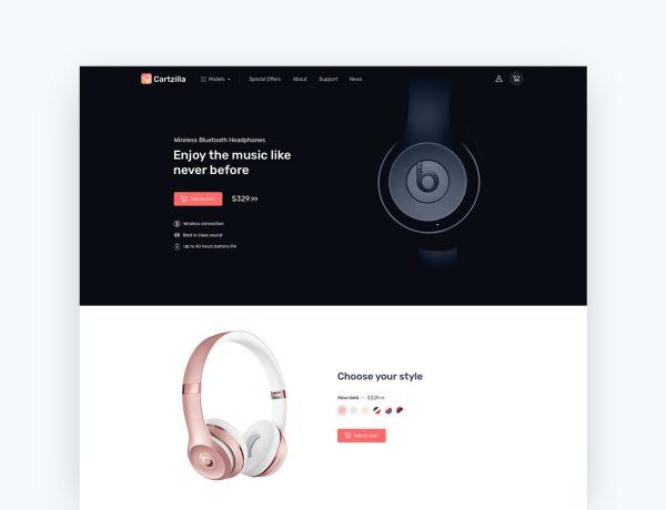 Theme Cartzilla - Single Brand / Mono produit