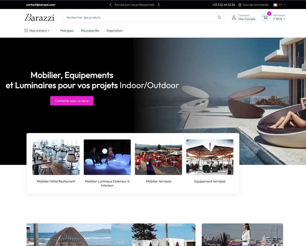 Macavenue à opter pour le theme PrestaShop CartZilla + Problocks de PrettyBlocks